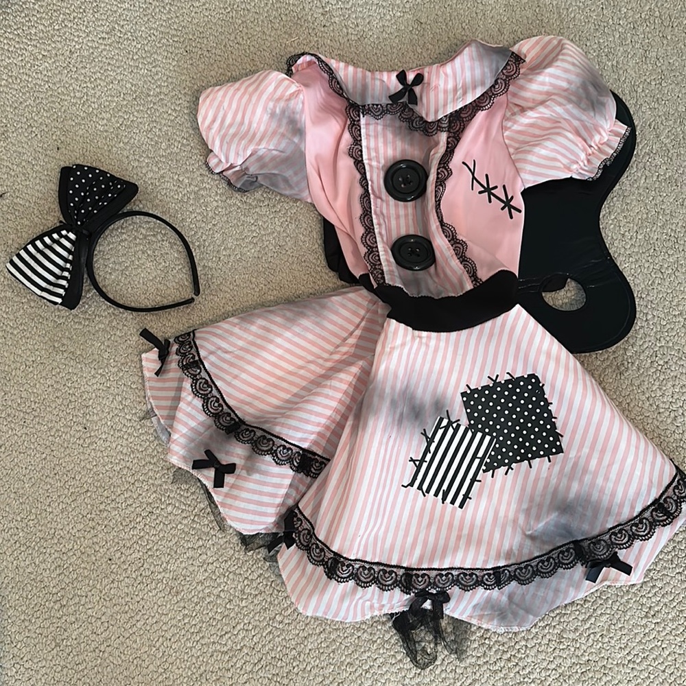 Girls Broken Doll Costume
